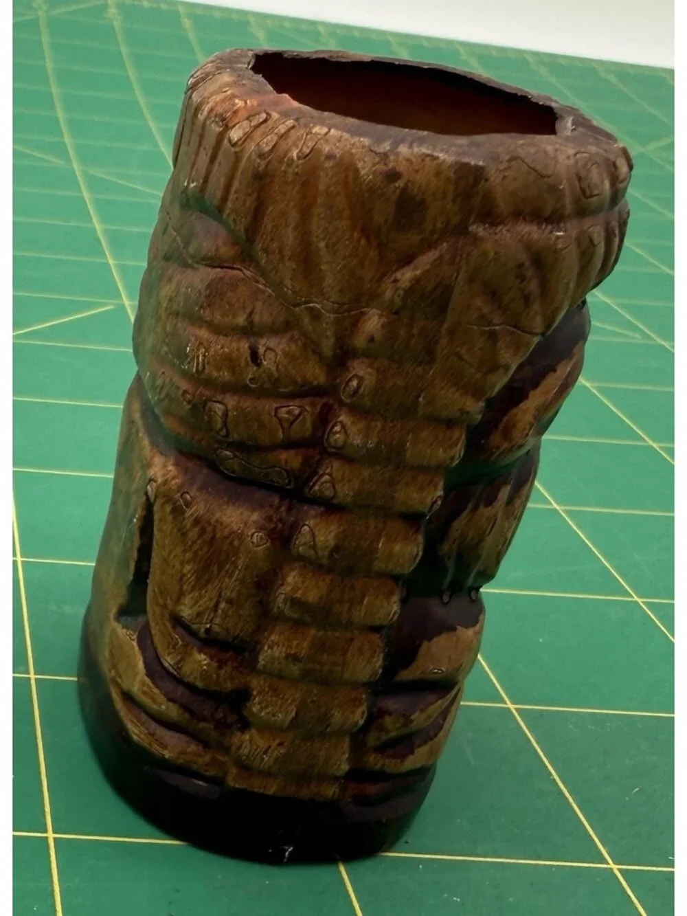 Vintage Hawaiian Tiki Tooth Pick Holder Ceramic Florida Souvenir READ